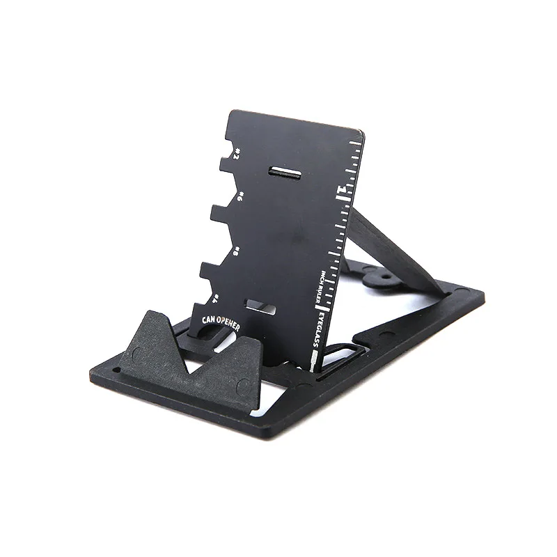 

3 In 1 Mini Card type Mobile Phone Holder Stand Multifunctional Folding Phone Bracket Bottle Opener Tool Phone Mount Holder