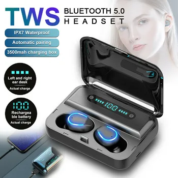 

H20 Wireless Earbuds Headphones BT5.0 Wireless Earphones Charging Case Binaural Stereo Earbuds Earphone F9-5 Bluetooth Headset