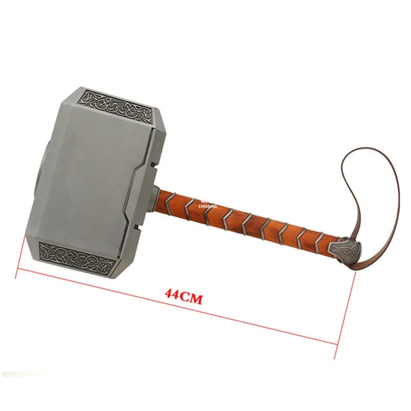 17 "Мстители Тор оружие Mjolnir молоток Cosplayer 1/1 масштаб праздничное украшение для подарка сплав фигурка игрушка коробка 44 см V873
