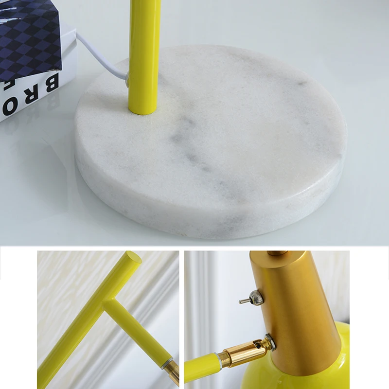 Современная настольная лампа для гостиной, спальни, прикроватная лампа, железная, декорированная, настольная лампа, скандинавские светодиодные лампы