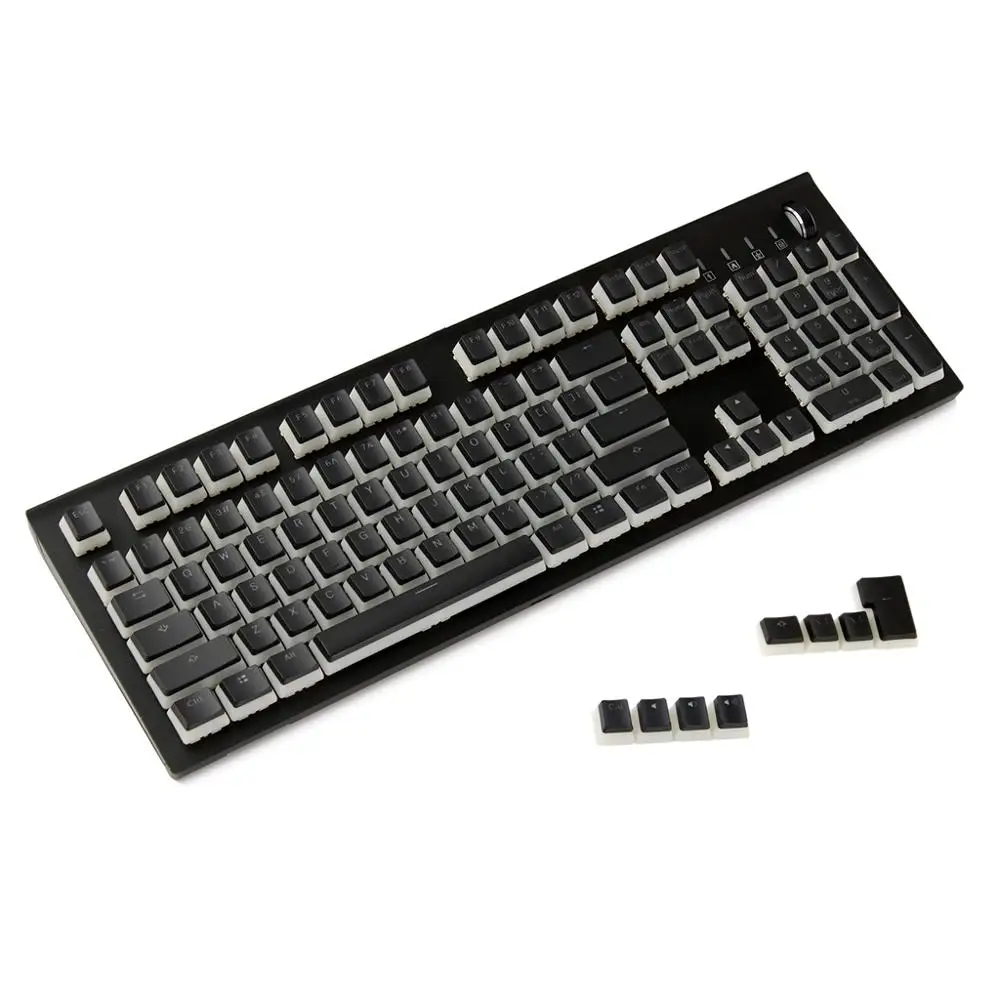 YMDK 108 PBT двойная съемка Блестящий через ANSI iso oem профиль пудинга Keyset для MX