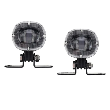 

2pcs 12-80V LED Work Light Car Lamp Flush Mount Driving Light Super Light Flood Spot Beam for Jeep SUV ATV UTV
