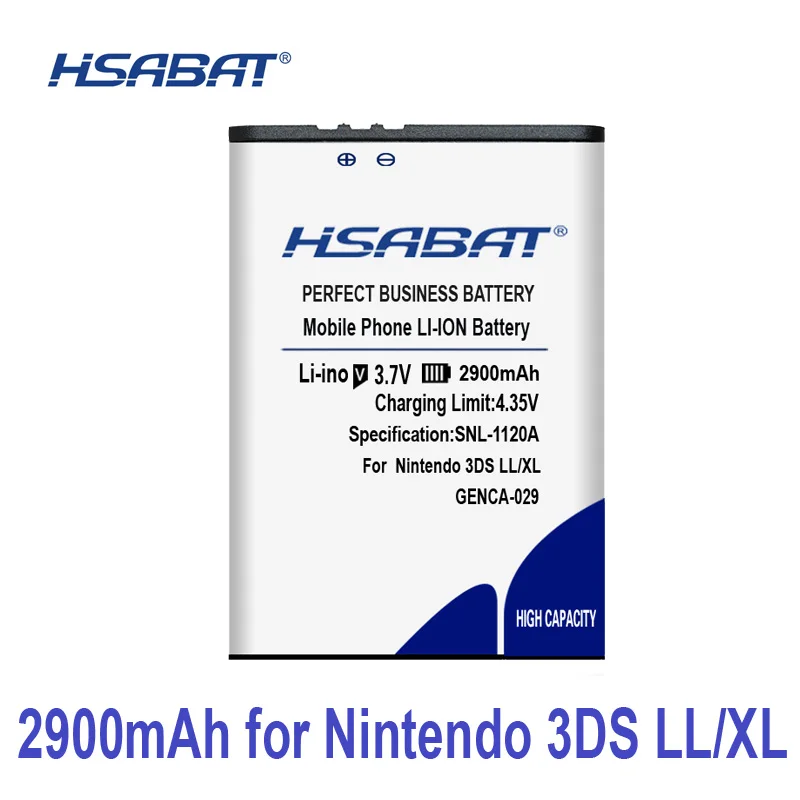 

100% Original HSABAT 2900mAh Battery For Nintendo 3DS LL for Nintendo 3DS XL