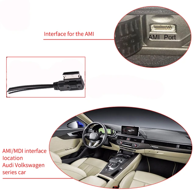 Buy CHELINK AMI Bluetooth Adapter for Audi MDI MMI 3G System, Wireless  Audio Music Interface Cable Adapter for VW Audi A3 A4 A5 A7 R7 S5 Q7 A6L  A8L A4L Series?for MMI