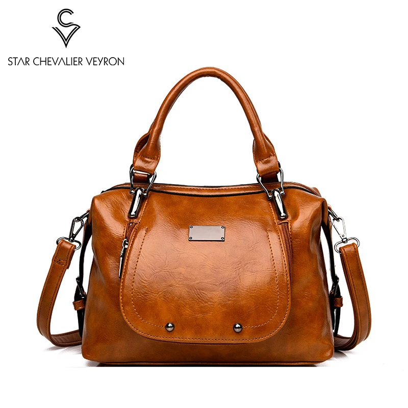 

SCV Vintage Women's Handbag Fashion Women Hand Bags New 2020 Hot America Casual Wild Ladies Messenger Bag Splicing Shoulder Bag