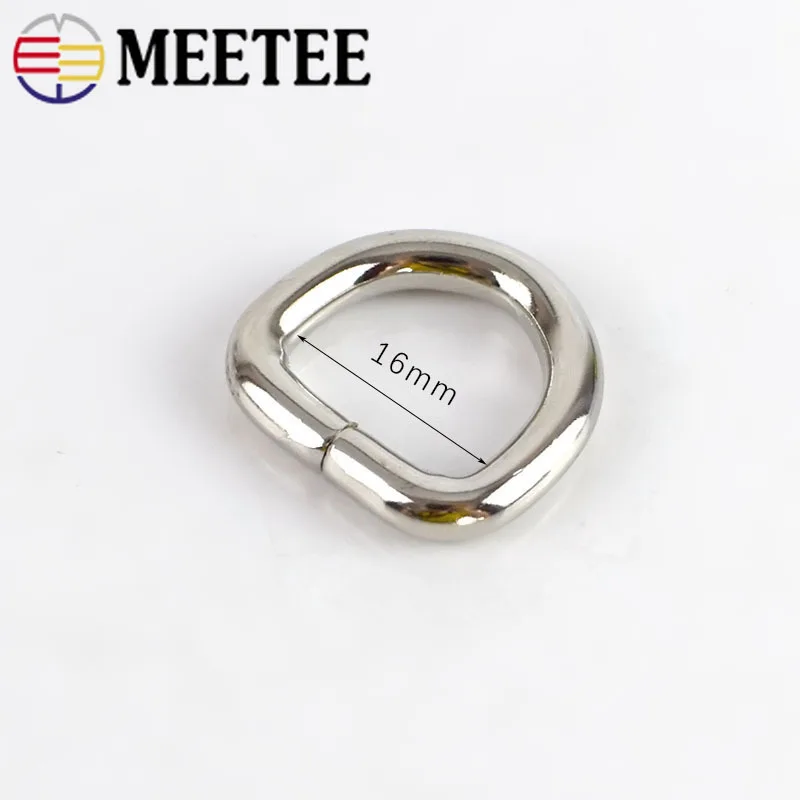 10/30 шт. Meetee16mm кольцо в виде буквы D с декоративной металлической пряжкой и сумочка с пряжкой, крючки, станок и сумке разъем аппаратных аксессуаров сумки Чемодан F4-6