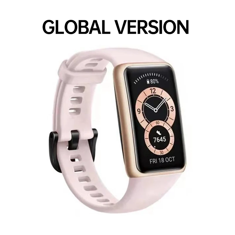 Global Version Huawei Band 6 Band6 SpO2 BT5.0 1.47'' AMOLED Screen Heart Rate Tracker 2-Week Life Braccialetto Relógio inte 