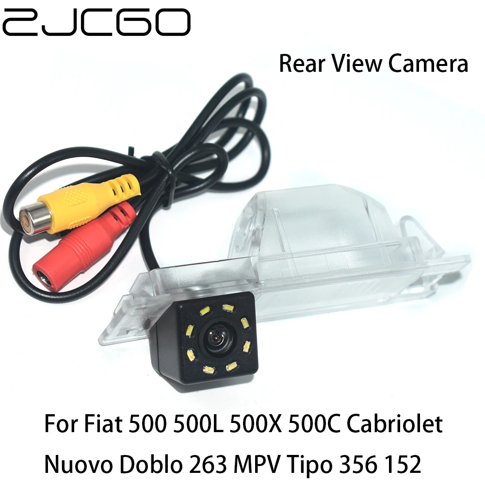 ZJCGO CCD Автомобильная камера заднего вида парковочная для Fiat 500 500L 500X 500C Cabriolet Nuovo Doblo