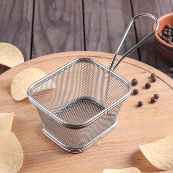 

French fries basket "Raini", fine mesh, 17 × 8 × 11.5 cm