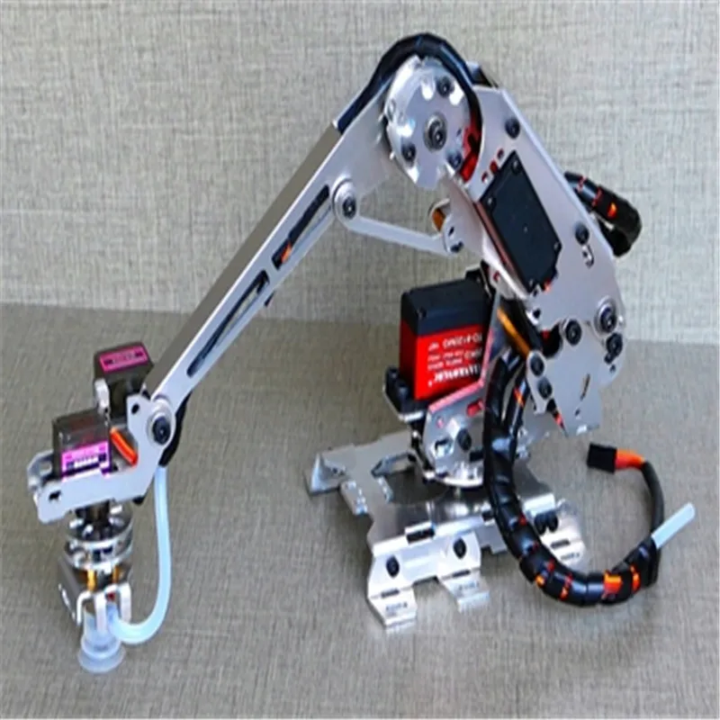 6 Axis Robotic Multi-DOF Manipulator Mechanical Arm DIY with Vacuum Pump Sucker 