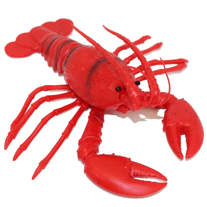 Simulation big size lobster crab model sea Ocean animal toy plastic large early childhood education toy Figure Action Gift baby