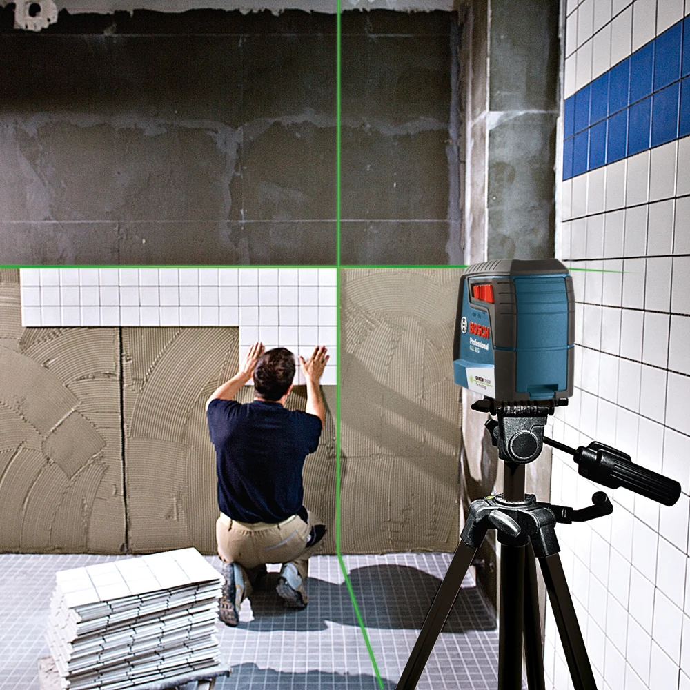 Bosch Laser Level GLL30G Two-Line Green Horizontal And Vertical Laser Levels Cross Line For Home Decoration laser level