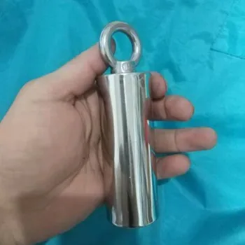 

3PCS customizable neodymium magnet bar D25*120mm for separating metal pieces with one end inner screw hole