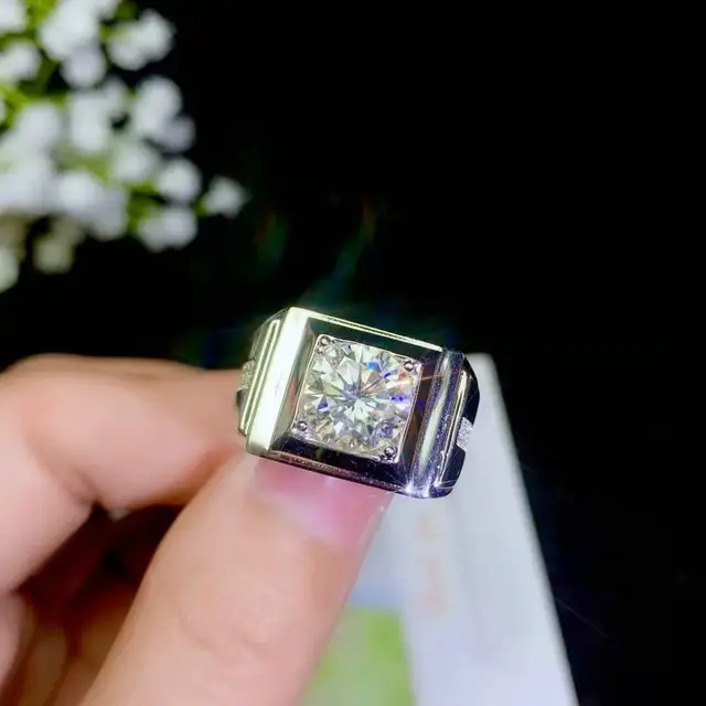 US $60.68 Moissanite Clara Atmospheric Diamond Birthday Luxury Jewelry Silver Never