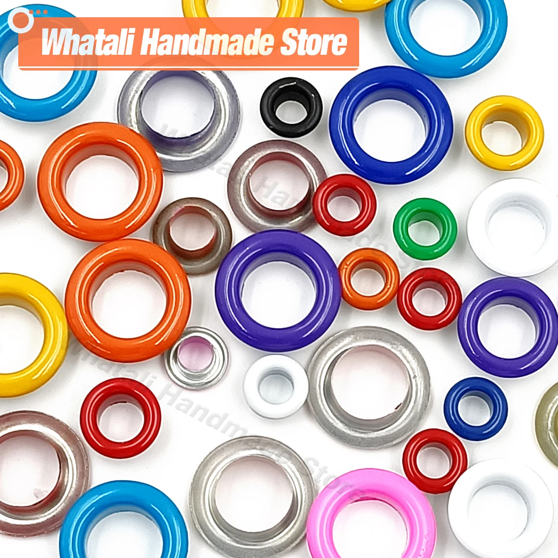 Mixed 11 Colors Hole Metal Eyelets 100pcs For DIY Leathercraft Scrapbooking Shoes Belt Cap Bag Tags Clothes Accessories Fashion eyelet grommet ring eyelet grommet ring kit grommet eyelet kit screw back eyelets metal eyelet buttons