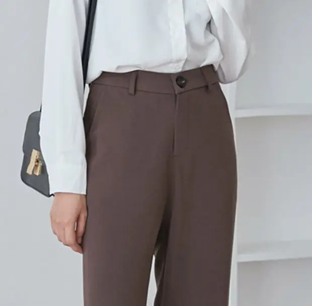 

Woman clothes panty Women's pants for women spring winter autumn 2020 suit high waist black wide-legged pants female D0066