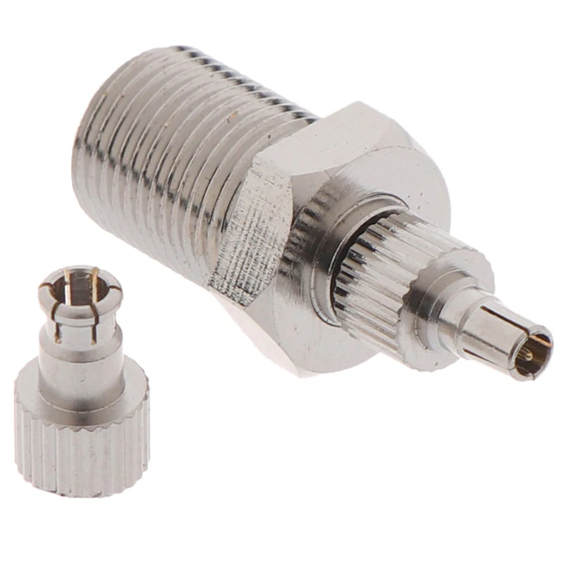 1pcs Nickel Plated F Female To TS9 &amp; CRC9 Male Plug Coaxial Adapter RF Connector