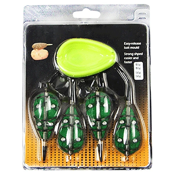 

4 Pcs Fish Lure Quick Release Mould Carp Terminal Tackle 40G 50G Fishing Feeder