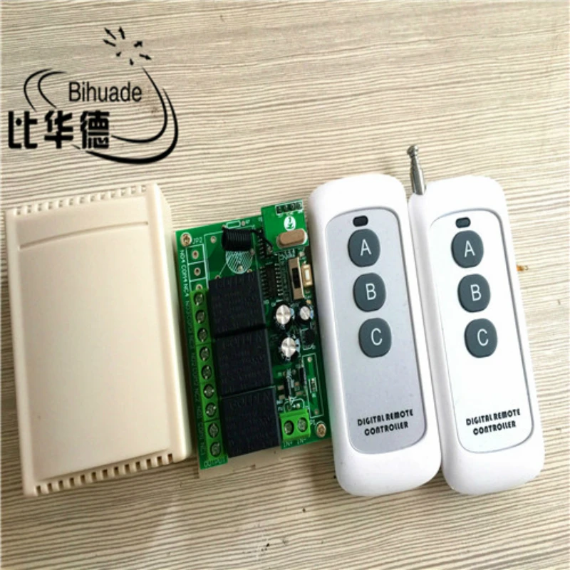 

315mhz Universal Wireless Remote Control Switch 12v 10a 3ch Relay Receiver Module Circuit With Rf Remote 315 Mhz Transmitter
