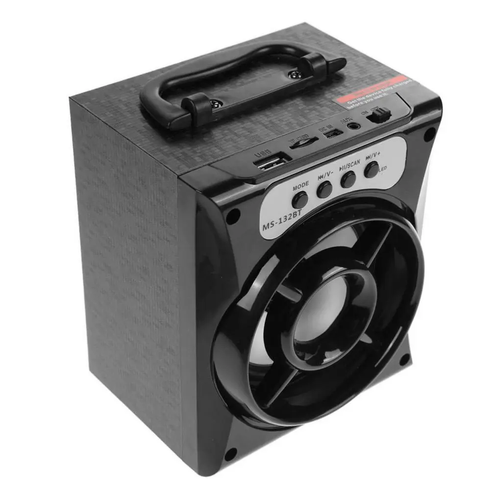 MS-132BT открытый динамик супер бас с USB/TF/AUX/FM радио портативный беспроводной радио карта мощный динамик