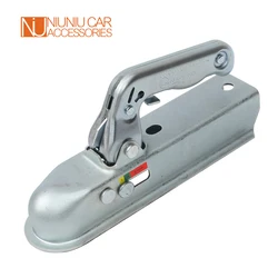 Coupleur de remorque de Style européen, pour boule d'attelage carré de 50mm, canal de 50mm, pièces de RV, accessoires de camping car, composants de caravane 