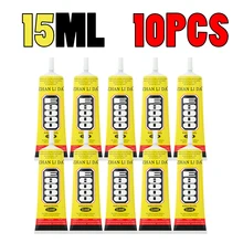 

15ml E8000 Strong Liquid Glue 10pcs Clothes Fabric Transparent Leather Adhesive Jewelry Stationery Phone Screen Instant Headset