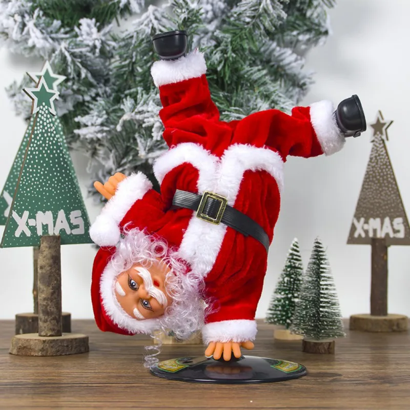 

Christmas Electric Inverted Street Dance Climbing Ladder Santa Claus Children's Toys Ornaments Decorations