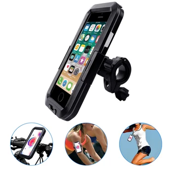 

Universal Waterproof Bicycle Mobile Phone Holder Bags Bike Motor Cell Phone Mount Stand Bag Bracket 4.7-6.5 inch