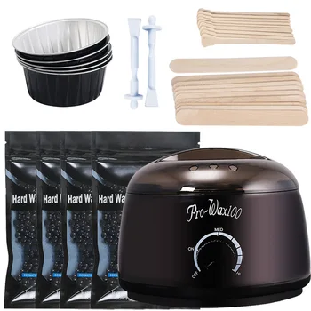 

Neutral Packaging Unhaired Butter-Bean Wax Melting Machine Wax Rod Aluminum Foil Bowl Paper-Free Hair Removal Five-Piece Set