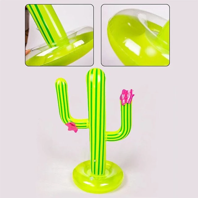 2021 Outdoor Swimming Pool New PVC Inflatable Cactus Toss Party Bar Party Beach Travel Pool Toys Set Ice Supplies Game Floating 3