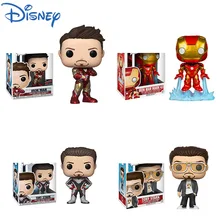 

10CM Disney Marvel's Avengers 4 Tony Stark Iron Man Figure Limited Edition Vinyl Doll Collection Toy Children's Birthday Gift