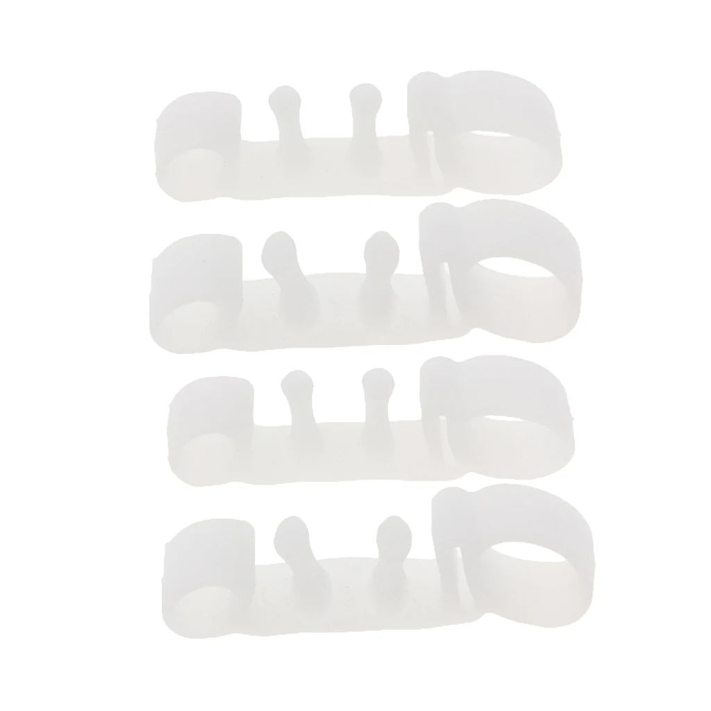 2 Pairs Gel Toe Separator/Spacers/Stretchers for Men Women, Bunion Relief, Alleviating Pain After Yoga or Sports Activities 2 Pairs Gel Toe Separator/Spacers/Stretchers for Men Women, Bunion Relief, Alleviating Pain After Yoga or Sports Activities