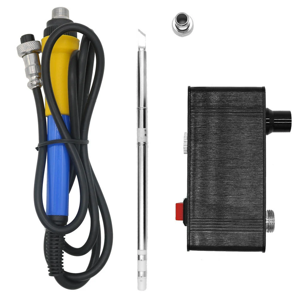 Yellow Blue Plastic DC24V 72 Вт для QUICKO ручка паяльная станция комплект припоя электрические инструменты железные наконечники контроллер температуры паяльник инструмент - Цвет: Yellow Blue Plastic