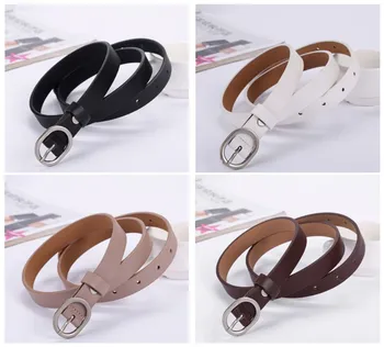 

2019 new fashion ladies fine belt pu decoration Korean female belt high quality jeans dress