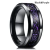 90639-e6294e.jpg Bague celtique en acier inoxydable pour homme, 21 couleurs, 8 mm, incrustation de dragon rouge, vert, noir, fibre de carbone, alliance, bijoux, taille 6-13