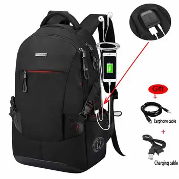 

School Bag Anti-theft USB Charging Backpacks Men Women Multi-functional Computer Bag High-capacity Laptop Bag Headphone Plug