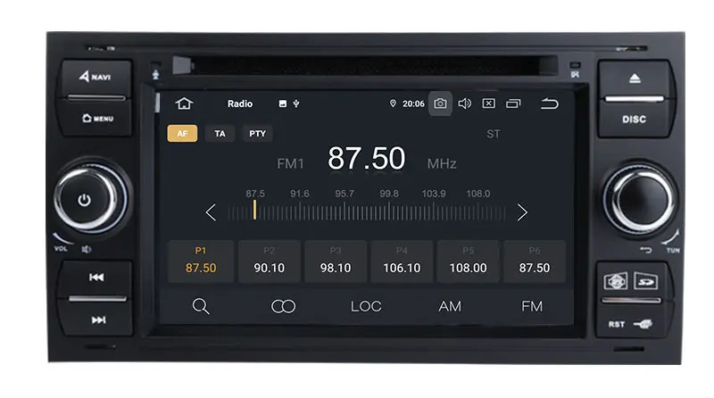 Excellent Android 9.0 Octa Core Car DVD Player For FORD S-Max Kuga Fusion Transit Fiesta Focus II GPS WIFI Navigation Radi WIFI Stereo 8