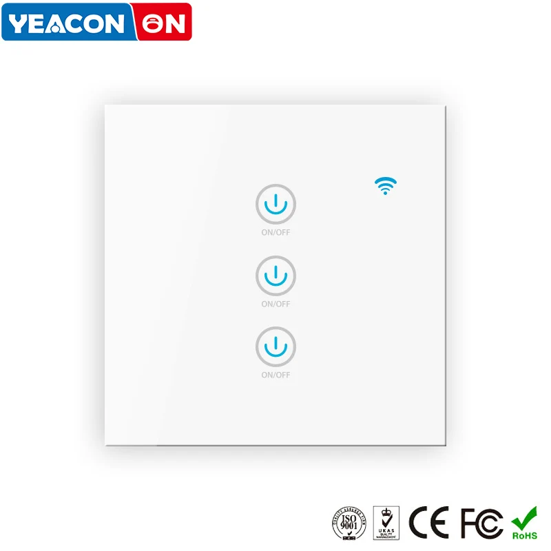 

Smart home WiFi Control Smart Touch Switch Intelligence LED Light Wall-Touch Remote LED-Lamp