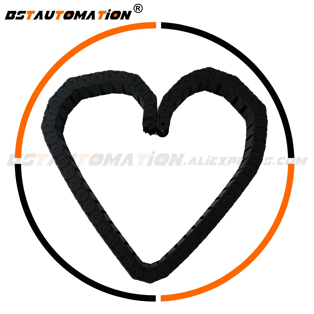 Wire Carrier 18X25mm 18*25mm L 1000mm Cable Drag Chain with End Connectors for 3D Printer Parts
