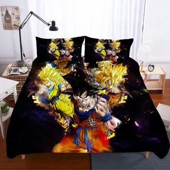 

Home Textiles Bed Linen Cotton Duvets And Linen Sets Dragon Ball 3d King Size Bedding Set Bed Linen Coarse Calico Bed Linen Set