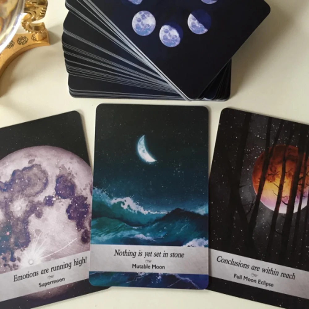 Moonology Oracle Cards английская версия гадание Таро колода игральные карты, настольные игры для взрослых детей Волшебный сбор