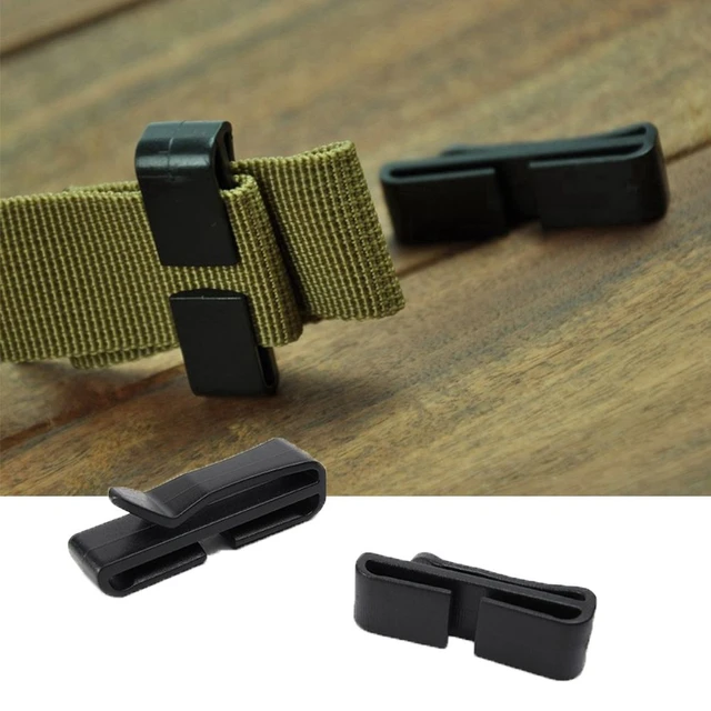 5pcs Belt Loop Slip Keeper Clip Slider Buckle Plastic Black Adjustable For  Outdoor Backpack Strap 20/25/32/38/50mm Webbing - Buckles & Hooks -  AliExpress