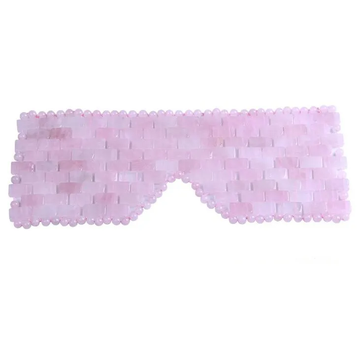 rose quartz Eye mask Прямая от производителя, кристальная маска для глаз с кристаллами, jadshi, тонкая маска для лица, облегчающая миопическую усталость, маска для глаз - Окраска металла: rose quartz Eye mask