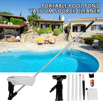 

Mini Portable Jet Vacuum Cleaner Swimming Pool Pond Vacuum Jet Cleaning Tool Suction Head Floating Objects Cleaning Tool Brush