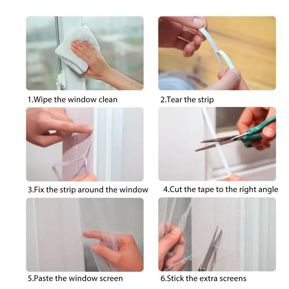 Нет DIY стелс окно экран насекомое муха ошибка Москитная сетка экран окно сетка