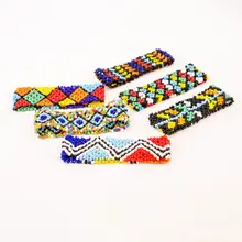 5 шт, ручная работа, богемные бусины, красочные эластичные браслеты, женские модные ювелирные изделия