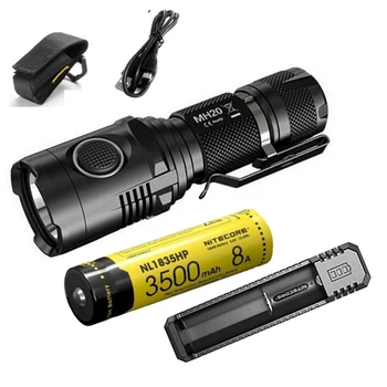 

NITECORE MH20 Micro-USB Charging Flashilght CREE XM-L2 U2 max 1000 lumen beam throw 220M Outdoor Sports Torch Tactical Lights