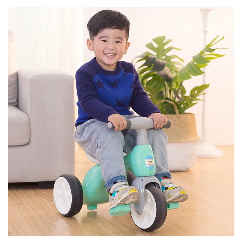 Ride On Cars Children's tricycle, baby bicycle, kid light tricycle car toy baby balance scooter 1-3 years old toddler bicycle
