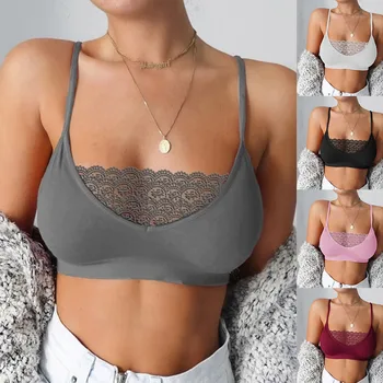 

You are sure not to come in Sexy Women Elastic Cage Lace Camisole Tank Tops Bustier Life seasoning Purchasing hot sale