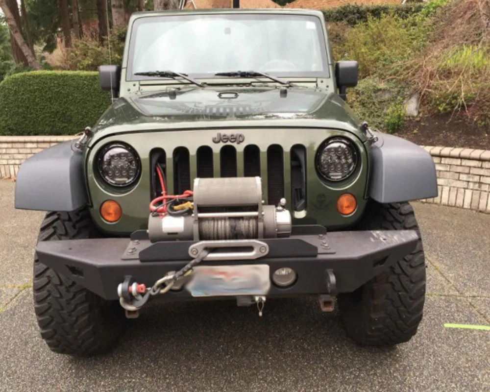 7 дюймовый 75 Вт Светодиодный светильник на голову для Jeep Wrangler JK 4x4 12В 24В бега с H4/H13
